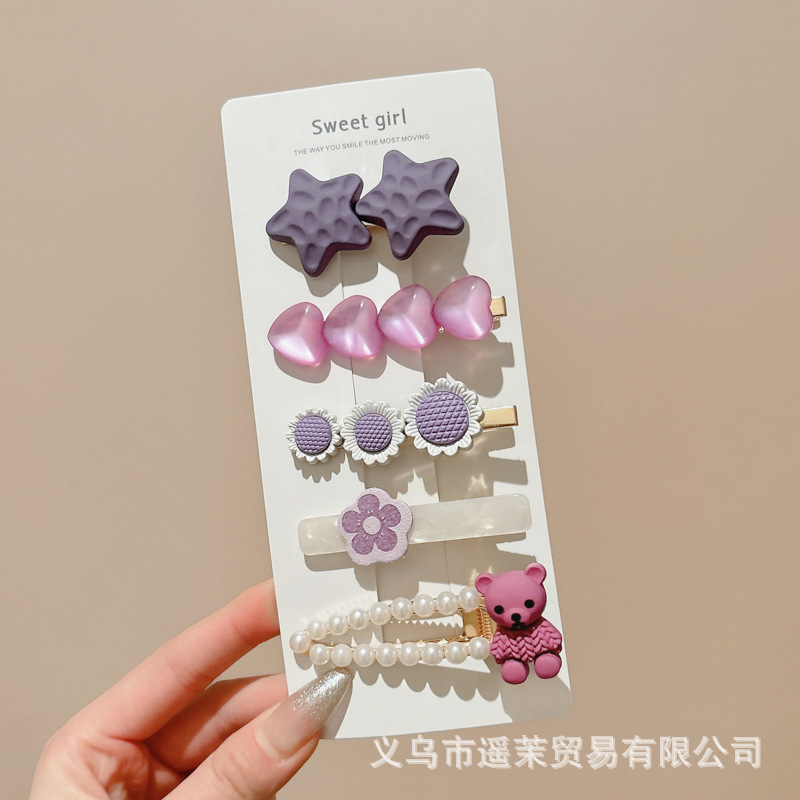 多巴胺儿童发夹女前额刘海夹鸭嘴夹头饰发卡碎发侧边卡子发饰夹子|undefined