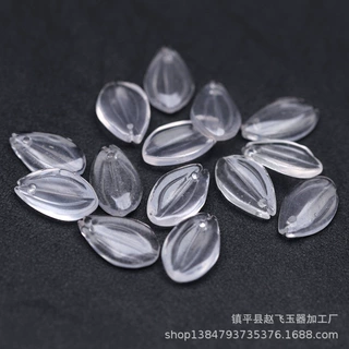10x17mm天然水沫玉荷花花瓣 DIY古风发簪玉簪花配饰
