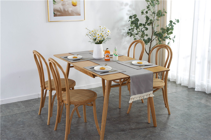 Tovaglia/runner da tavola rettangolare impermeabile, moderna e minimalista, tinta unita, in poliestere con nappe, direttamente da_voghion.com