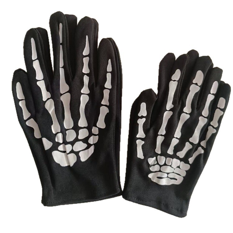 Inventario guantes esqueleto de Halloween guantes esqueleto de niños guantes esqueleto de fantasmas día de padres e hijos accesorios de vestir guantes esqueleto