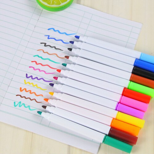 Colorful whiteboard markers creative children student calligraphy and doodle painting pens erasable water-based markers wholesale