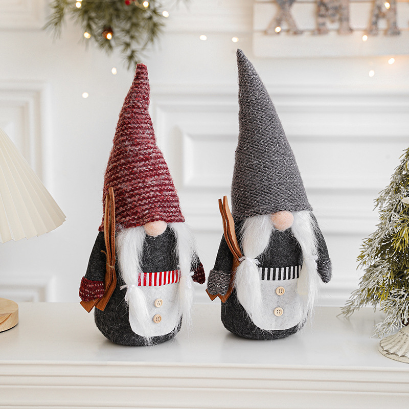 Nuevos productos de Navidad Rodolfo muñeca decoración tela muñeca Santa muñeca decoración de Navidad colgante