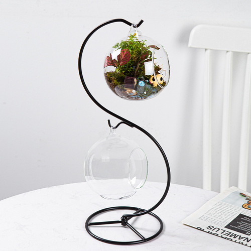 Ins style detachable simple hydroponic vase stand iron hydroponic flower stand flower arrangement device desktop decoration ornaments