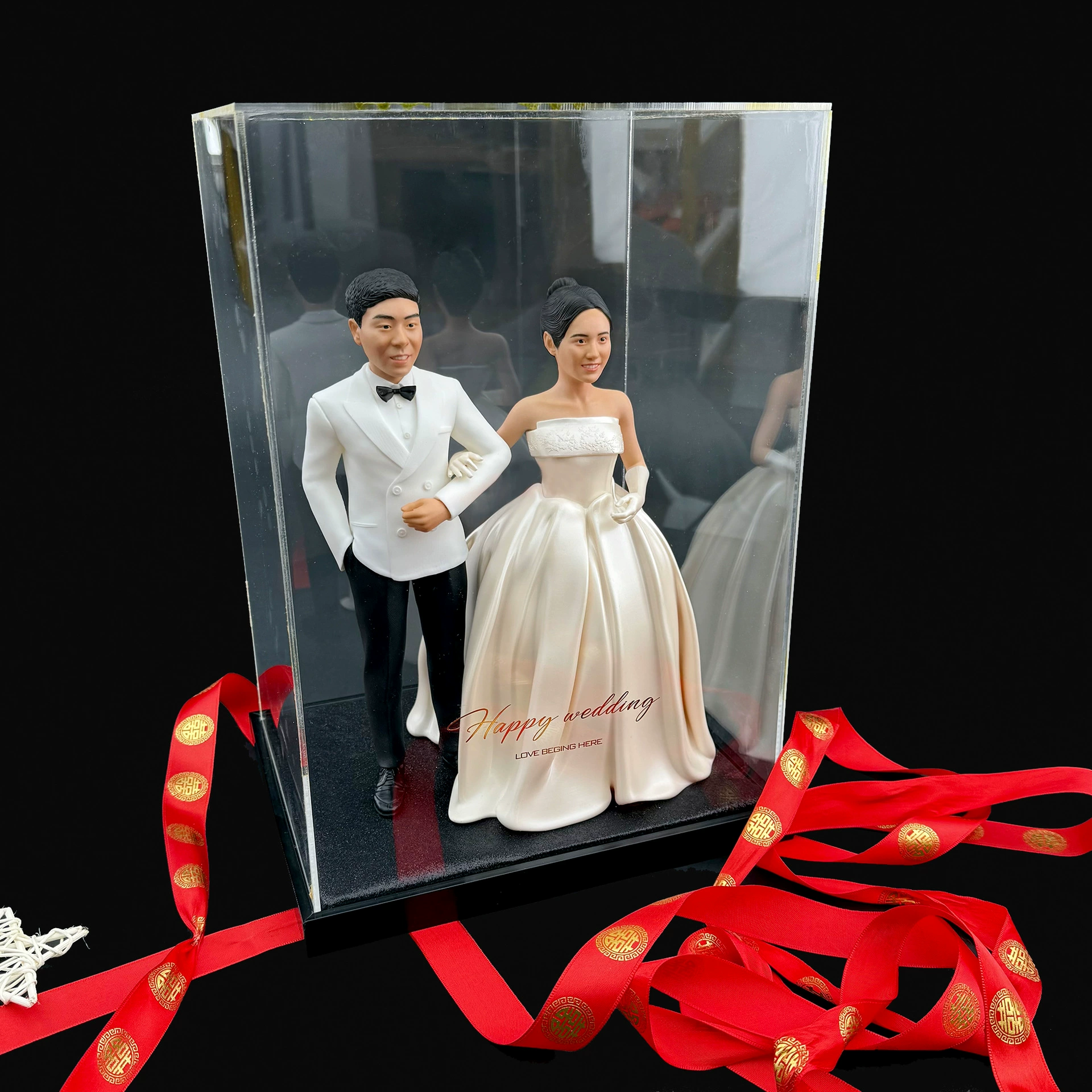 Ручная работа, реалистичная 3D-печатная свадебная модель пары персонажей в стиле Q, кукла для индивидуального изображения