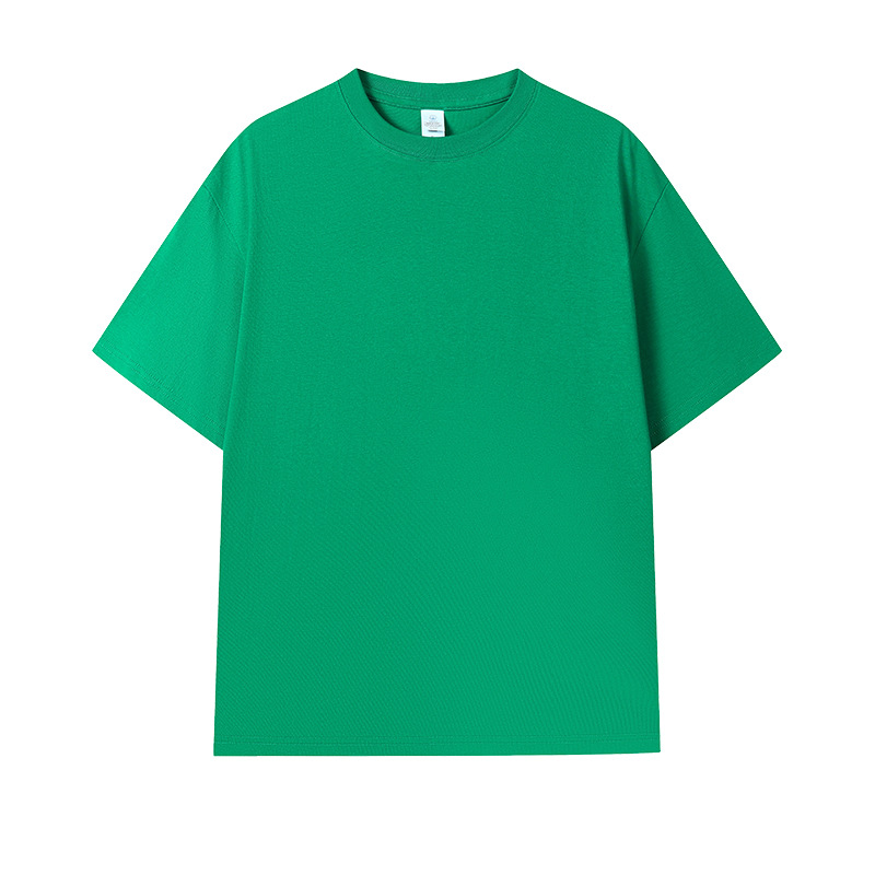 210g 7A antibacteriano fresco verano manga corta cuello redondo overol camisa publicitaria camisa cultural ropa de clase camiseta de algodón personalizado