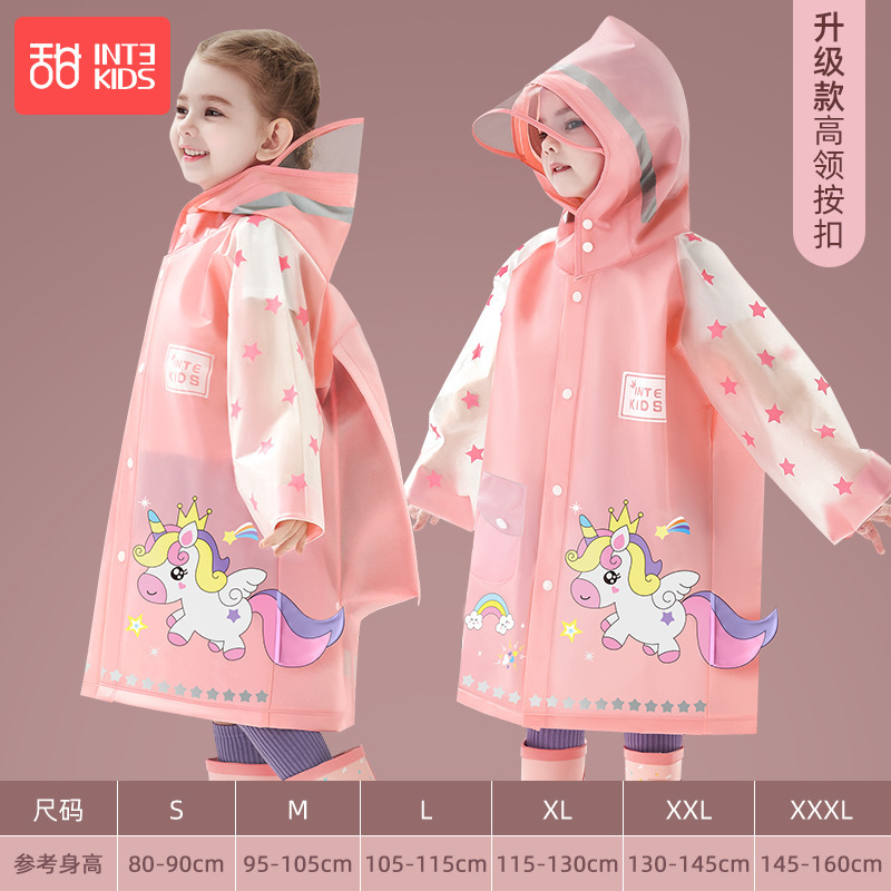 Children's Raincoat Boys' Children's Water Girls' Baby Kindergarten Transparent Poncho Dinosaur Raincoat Raingear Children's Raincoat Boys' Children's Water Girls' Baby Kindergarten Transparent Poncho Dinosaur Raincoat Raingear