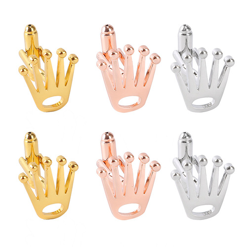 Amazon AliExpress copper creative crown tuxedo cufflinks French business shirt cufflinks wholesale