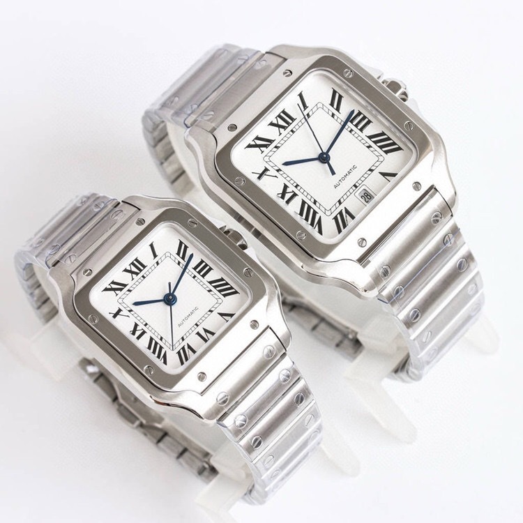 Adapter card home Sandor Rome square automatic mechanical ladies watch diamond fashion couple cross-border foreign trade
