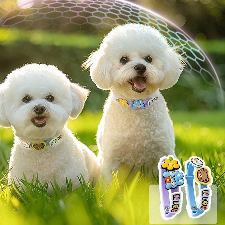 Lindo animal oso conejito collar de aceite esencial primavera y verano prevención de mordeduras mascota perro gato suministros de salida