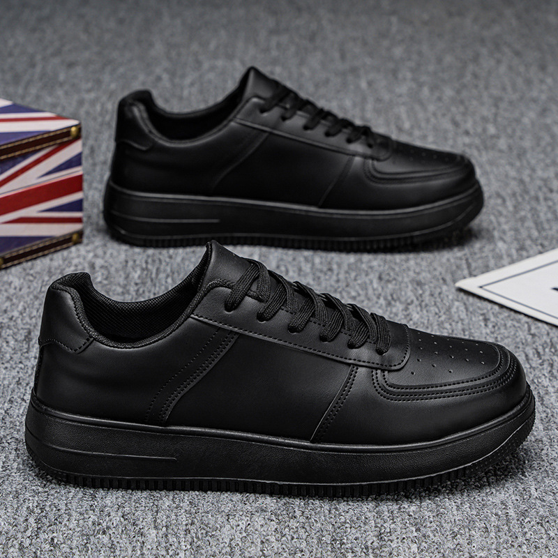 2025 New Men's Shoes Autumn Work Versatile High Street American Sneakers Men's Sports Casual Black Trendy Shoes