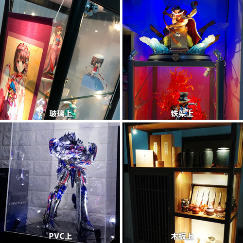 LED can be pasted in parallel super mini small spotlights LED display cabinet light model wine wood cabinet antique shelf exhibition hand-made 