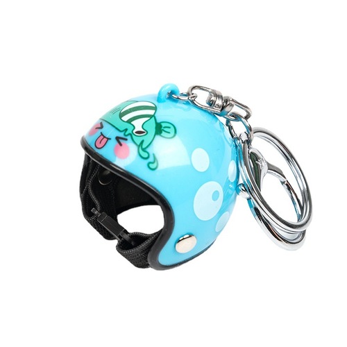 Cross-border creative twelve constellations mini helmet car keychain pendant cartoon hard hat school bag pendant wholesale