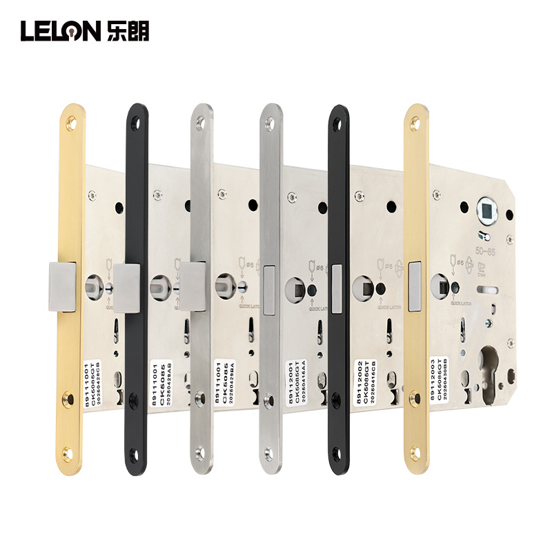 Personalizado italiano 5085 cuerpo de cerradura magnética de una lengüeta puerta de madera silenciosa accesorios de cerradura dormitorio baño puerta interior acero inoxidable