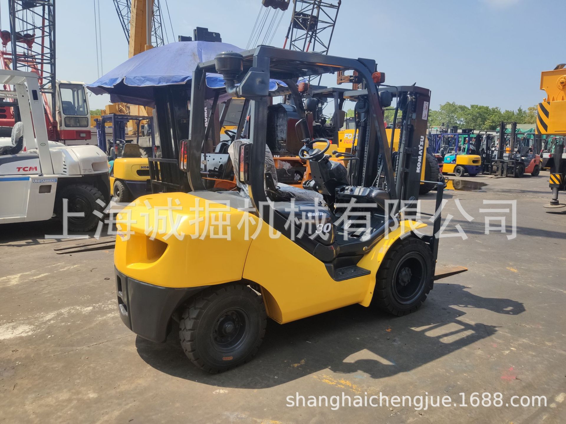 小松3吨叉车  带侧移 升高4.5米 集装箱叉车 小松5吨叉车