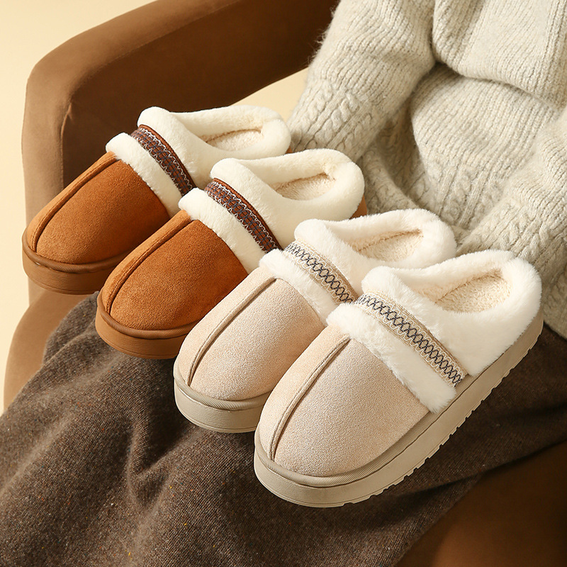 2026 New Style Home Indoor Cotton Slippers Winter Thick-Soled Furry Shoes for Women to Wear Outside Warm Plush Cotton Slippers for Women Winter 2026 New Style Home Indoor Cotton Slippers Winter Thick-Soled Furry Shoes for Women to Wear Outside Warm Plush Cotton Slippers for Women Winter