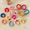 Demi-season brand cute headband, children's hair accessory for adults, hair rope, plush, Korean style