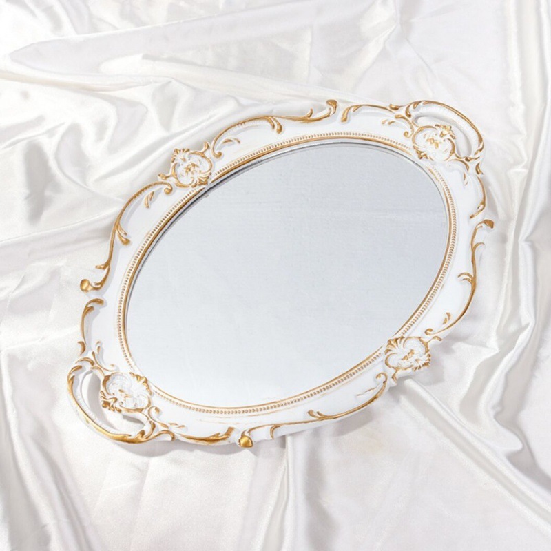 흰색 타원형 거울