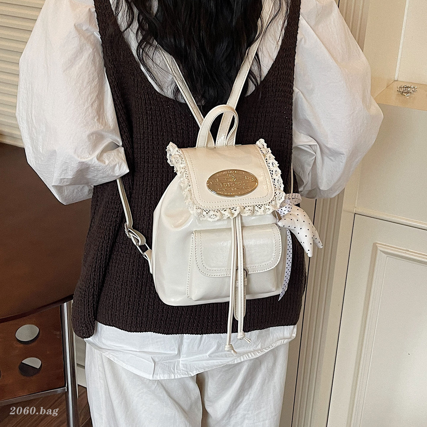 Colegio 2026 bolsa de moda para viajeros mujeres nuevo estilo de viento versátil verano hombro pequeño paquete de clase coreano mochila