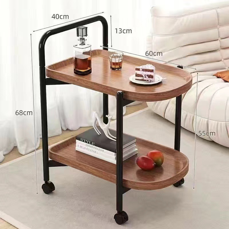 Mini mesa de té móvil, carro pequeño, sofá de la sala de estar, mini mesa pequeña, estante con ruedas, carro de comedor nórdico