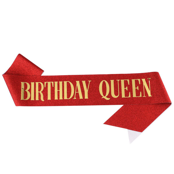 Cross-border birthday party glitter shoulder strap etiquette belt…