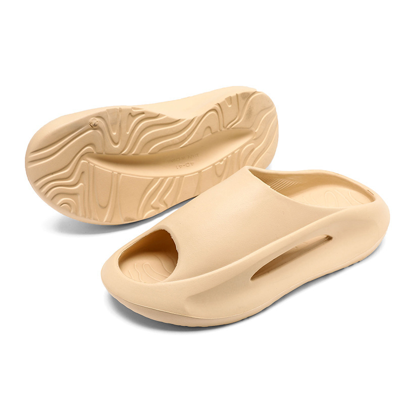 Pareja de mierda sensación de moda EVA zapatillas antideslizantes para hombres y mujeres zapatillas deportivas de playa suave