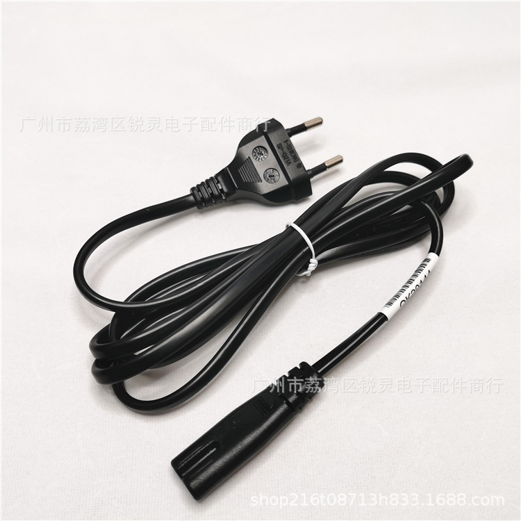 Xsx Game Console European Standard Power Cable Power Cable Suitable for Xss Round-Pin Power Cable 360 Console Power Cable