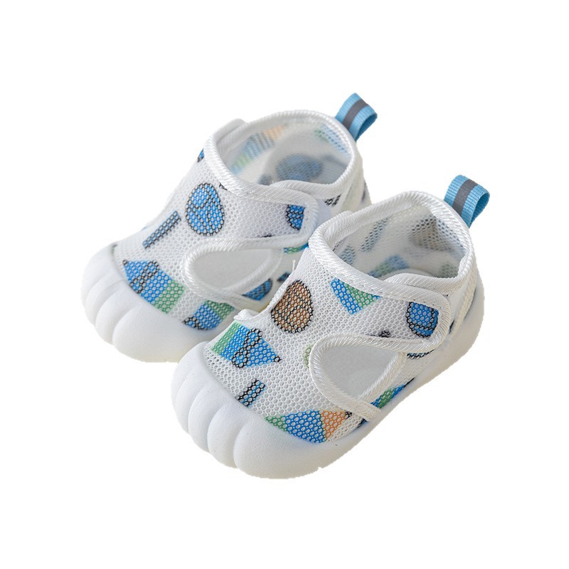 Sandalias para hombre, zapatos de verano para bebés pequeños, de 0 a 1-2 años, zapatos de malla para bebés con suela suave antideslizante, zapatos para bebés femeninos, zapatos de suela plana