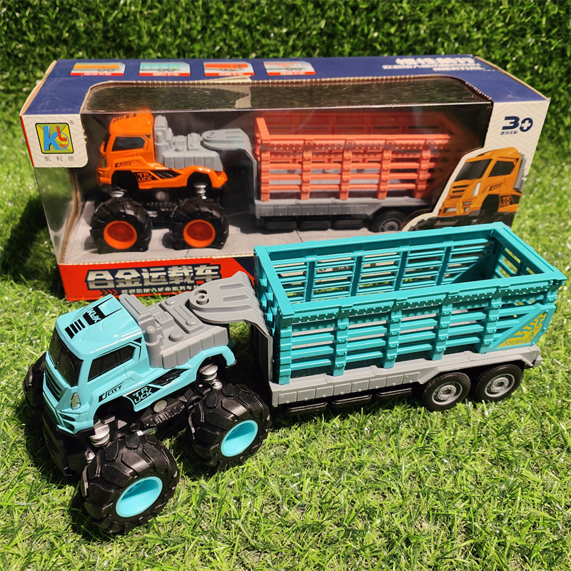 Children's engineering excavator toy truck inertia alloy truck Mixer model factory direct delivery wholesale