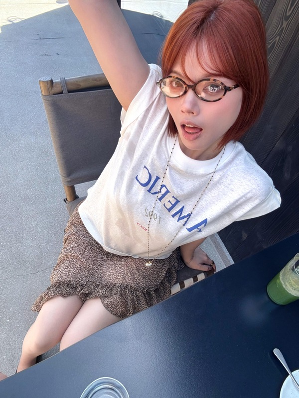 RECT*フライングスリーブTシャツ南油スポット25新作不規則プリントラウンドネック純綿半袖トップス|undefined