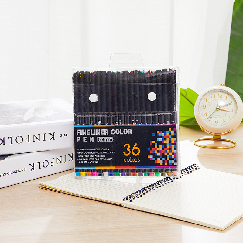 컬러 바늘 펜 36 색