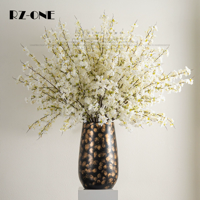 Премиум чувство большой имитация цветочный букет высокого класса белый танец орхидея мягкая модель модная итальянская легкая роскошная букет