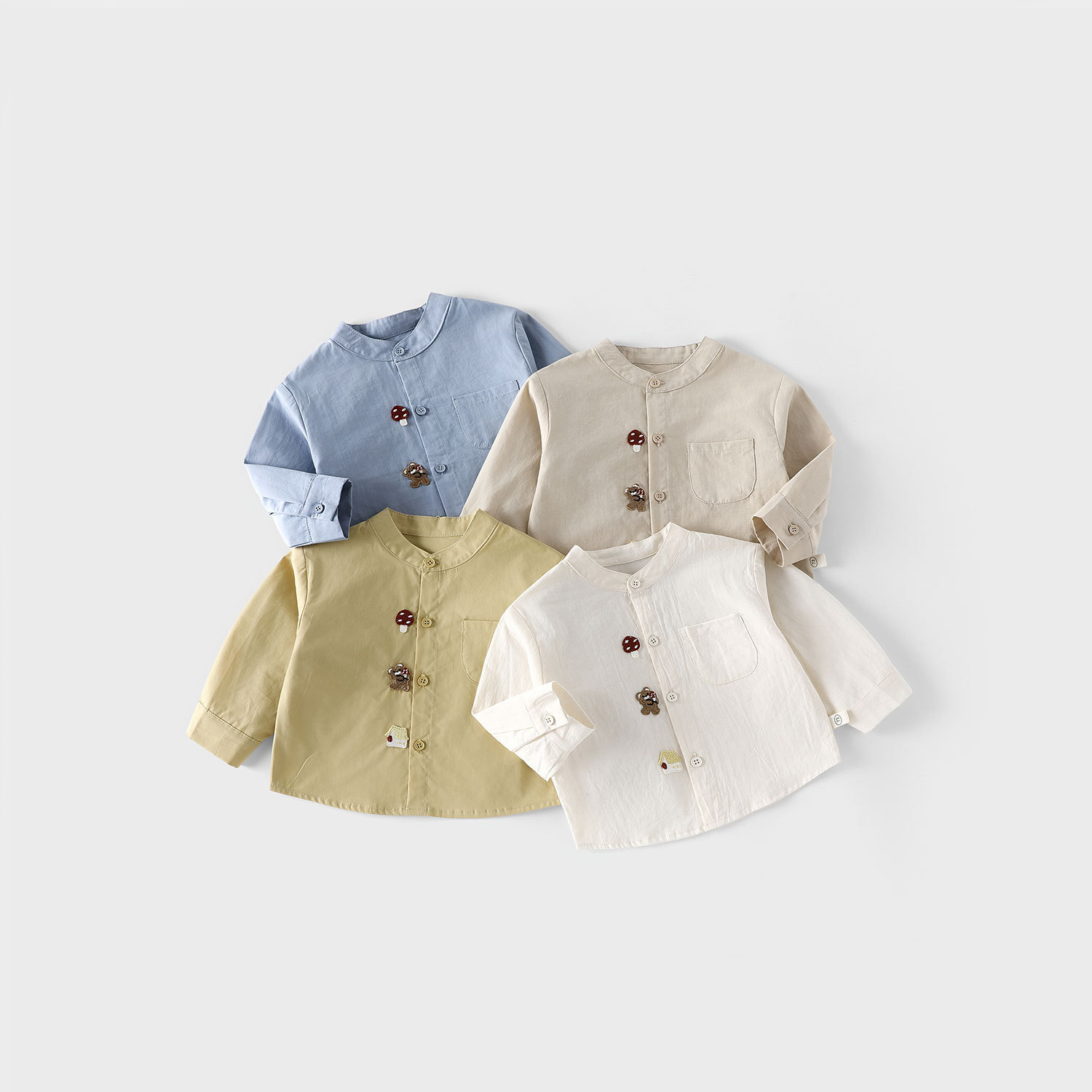 Children's fashionable autumn demi-season shirt for boys