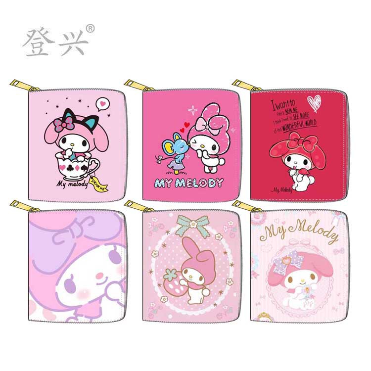 new pattern Cartoon Melody PU have cash less than that is registered in the accounts zipper Purse 1513 Card package Wallet printing Manufactor
