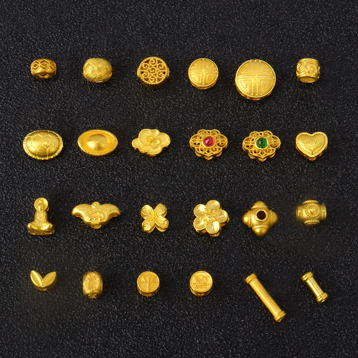 18-каратное золото ручной работы древние золотые бусины назад облачные бусины Свободные бусины аксессуары для рукоделия ручная нить с бусинами аксессуары из бисера