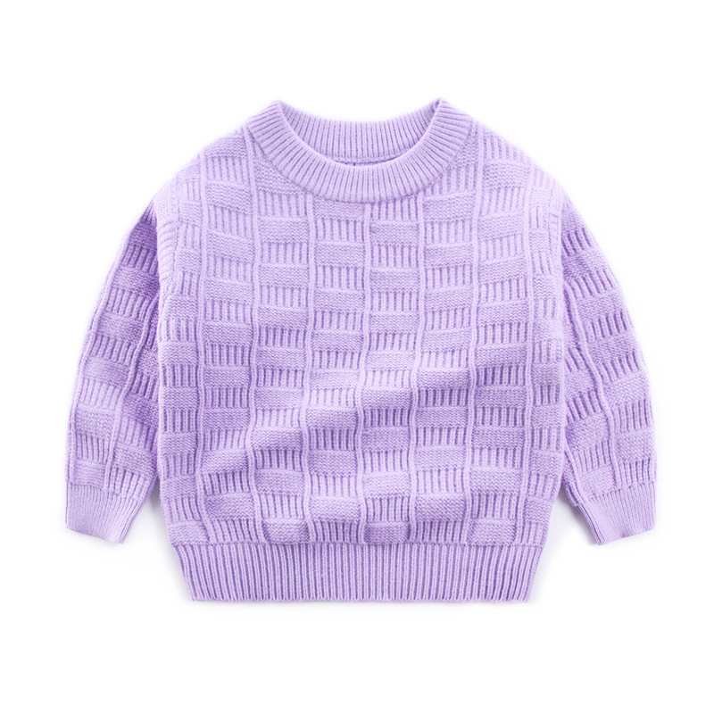 子供服の男女の子供のセーターの純色は底を打って外は柔らかくて暖かいです。|undefined