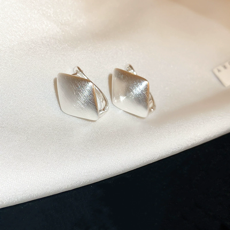 Серебряная игла, циркон, серебряные серьги, широкий цветовой диапазон, простой и элегантный дизайн