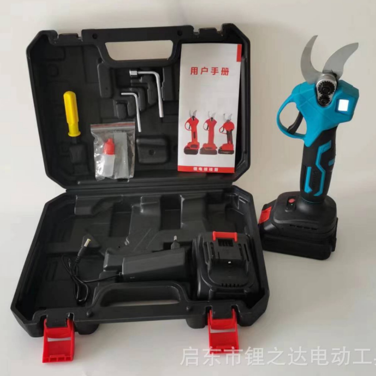 无刷树枝剪锂电数显修枝剪电剪刀高枝剪手提式电动剪刀修枝电剪刀