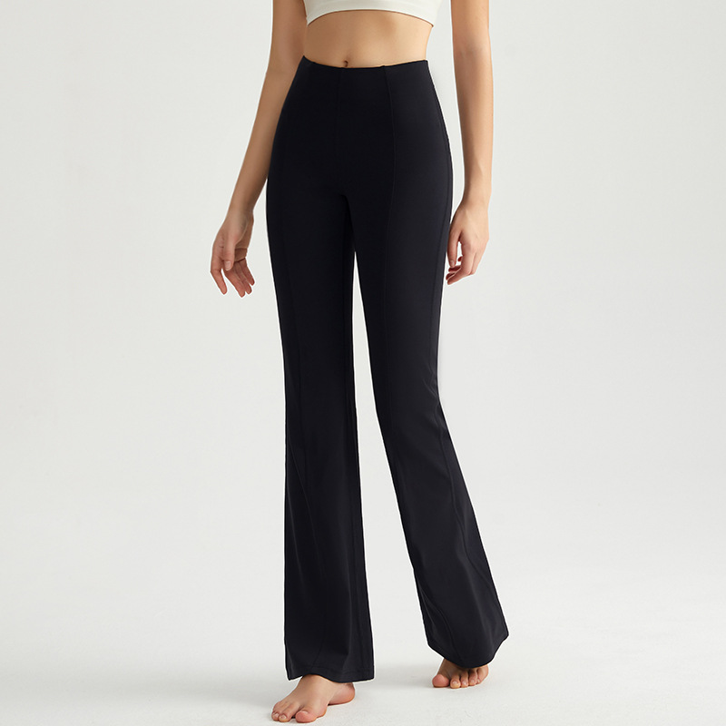 Wiman nuevos pantalones de cintura alta, pantalones de boquilla de mujer, pantalones de gimnasio, pantalones de desnudez, pantalones de plástico antibacteriano, pantalones de boquilla micro image 6