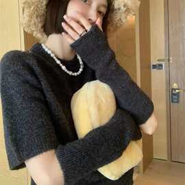 13c同款天然淡水异形珍珠时尚风项链  ins博主气质百搭劲链锁骨链