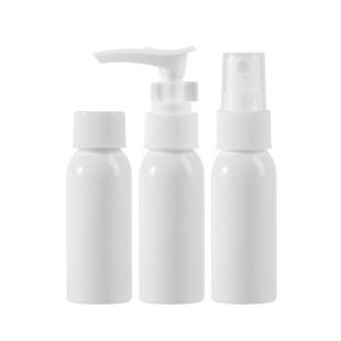 Factory Ready Stock 30ml Plastic Bottles, White and Black, for Dispensing Disinfectant, Lotion, Spray, Twist Cap, Qianqiu Cap, Portable