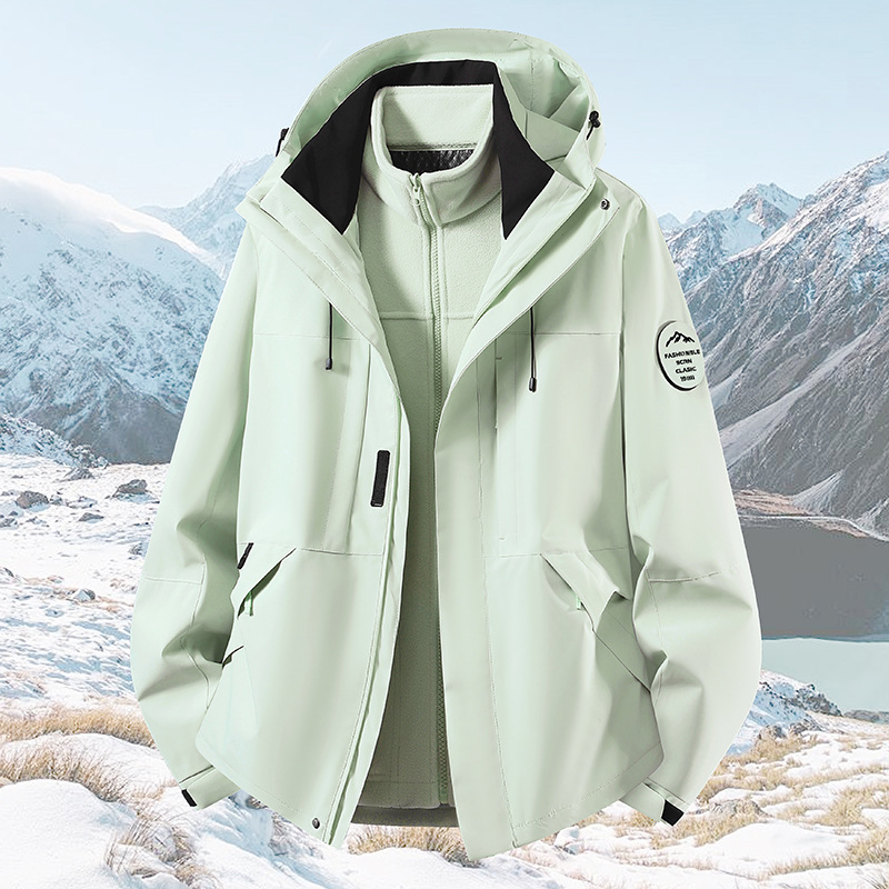 Jeep Jeep Three-In-One Jacket Graphene Thermal Inner Liner Two-Piece Set Fleece Jacket Outdoor Mountaineering
