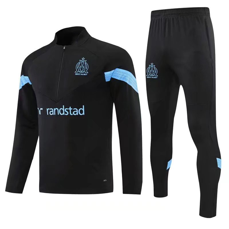 New Marseille, Paris, Marseille, Azk, Jersey, Football Uniform, Half-Pull Training Suit, Children's Clothing