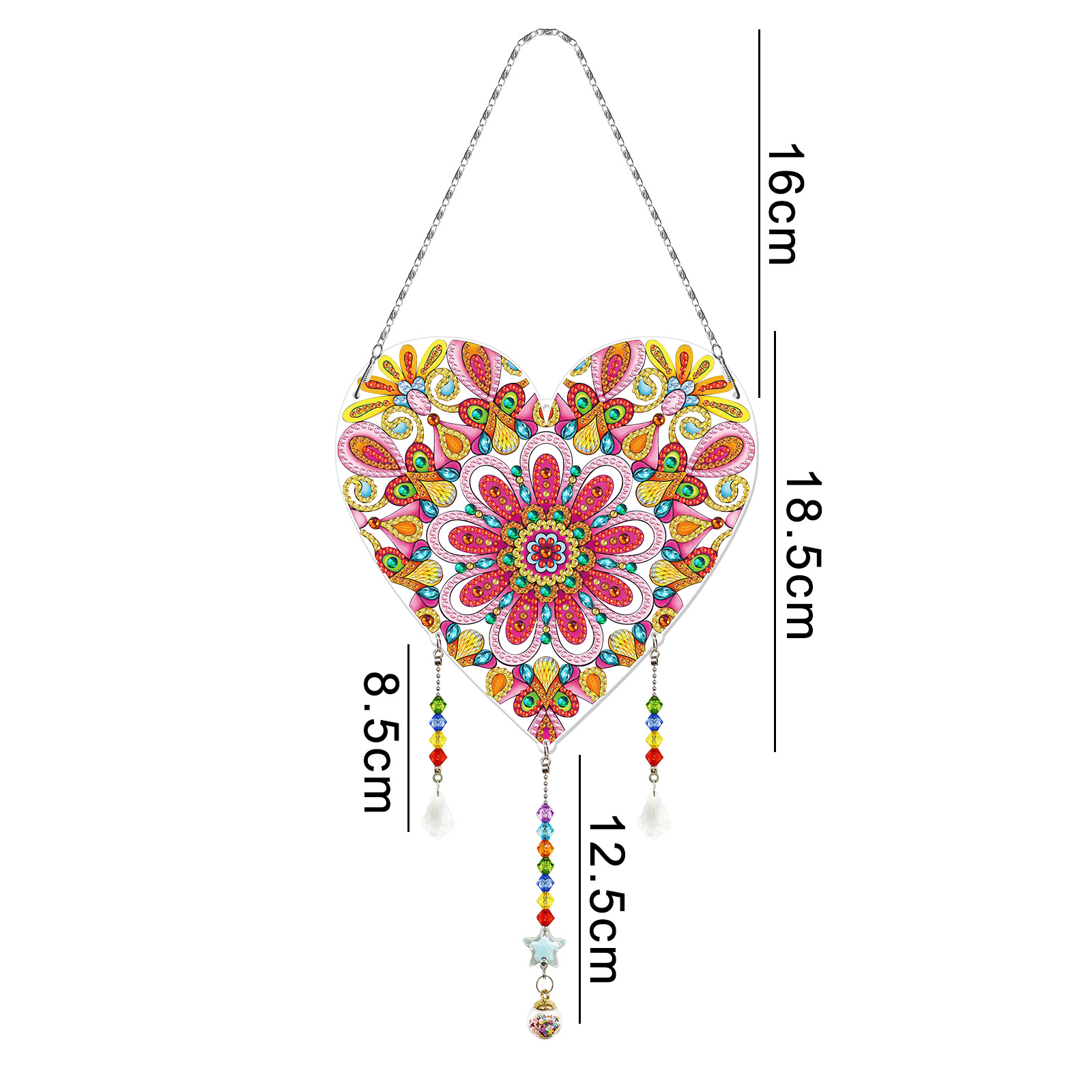 Accesorios para pintura de diamantes, adornos colgantes DIY, bordados de diamantes de imitación hechos a mano, cuadros colgantes de PVC, pinturas decorativas con cuentas, disponibles para distribución y venta al por mayor.