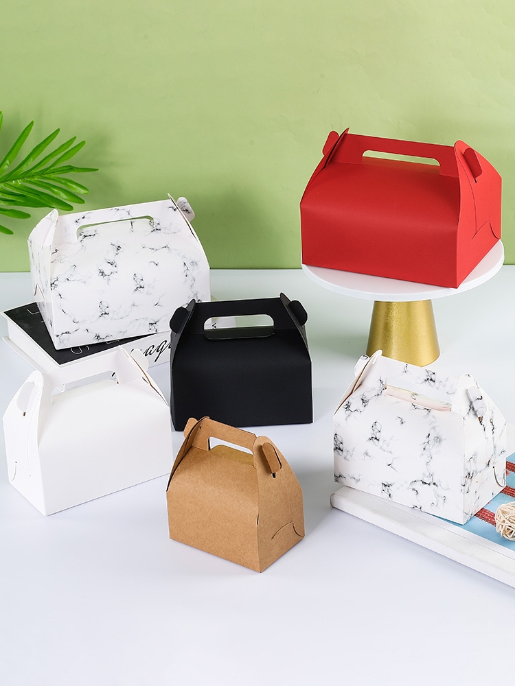 Caja de pastel de mousse portátil, caja de embalaje desechable de pan horneado, caja de embalaje de alimentos, caja de postres, caja de embalaje de bocadillos