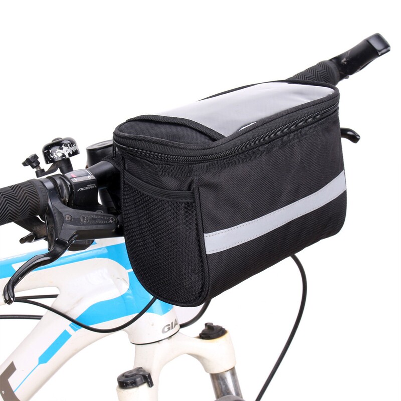 Bicycle Bag, Large-Capacity Handlebar Bag, Cycling Equipment, Front Bag, Mobile Phone Touch Screen, Multi-Functional Front Universal Hanging Bag