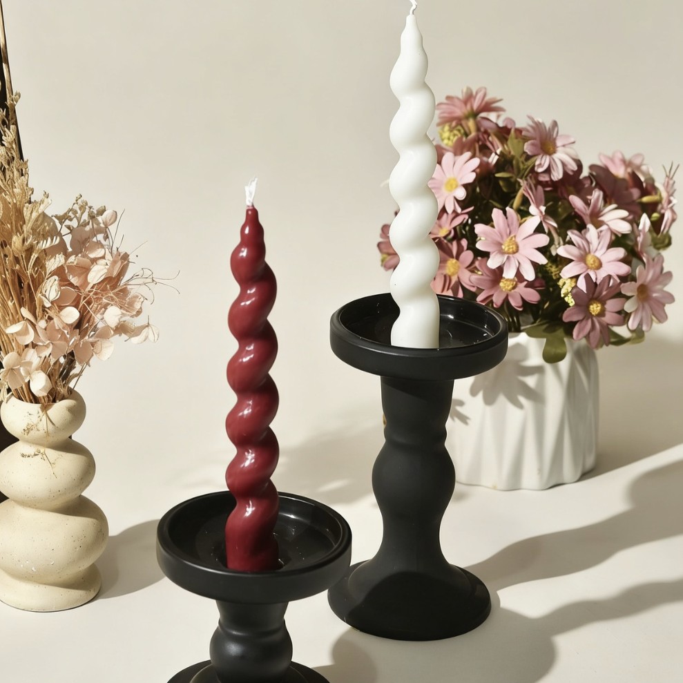 Vintage decoratieve kaarshouder voor bruiloft en interieur_voghion.com