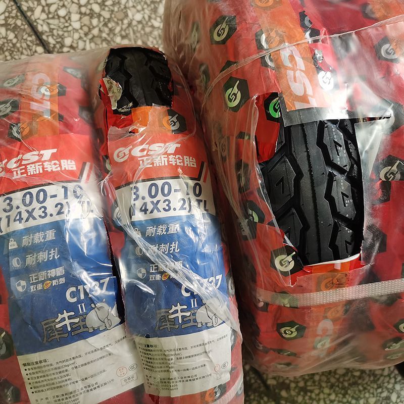 Genuine Tire Thickeneded Rhino King Tire Second Generation 3.00-10 Electric Vehicle Vacuum Tire 1737 Puncture-Resistant 4 Layers 6 Layers