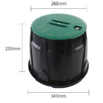 VB910 caja de válvula de jardín de plástico 10 pulgadas caja de válvula electromagnética caja de protección de válvula de jardín