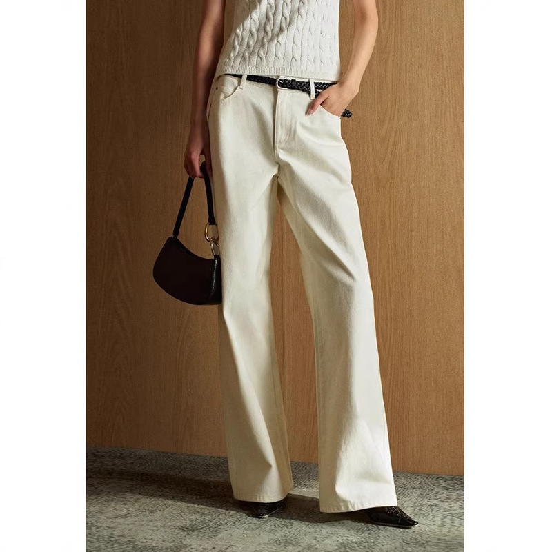 100% Cotton Straight-Leg Loose Denim Jeans, Low-Waist V-Shaped Hip-Lifting Embroidered Slimming Straight Pants 9547 Four Yuan 100% Cotton Straight-Leg Loose Denim Jeans, Low-Waist V-Shaped Hip-Lifting Embroidered Slimming Straight Pants 9547 Four Yuan