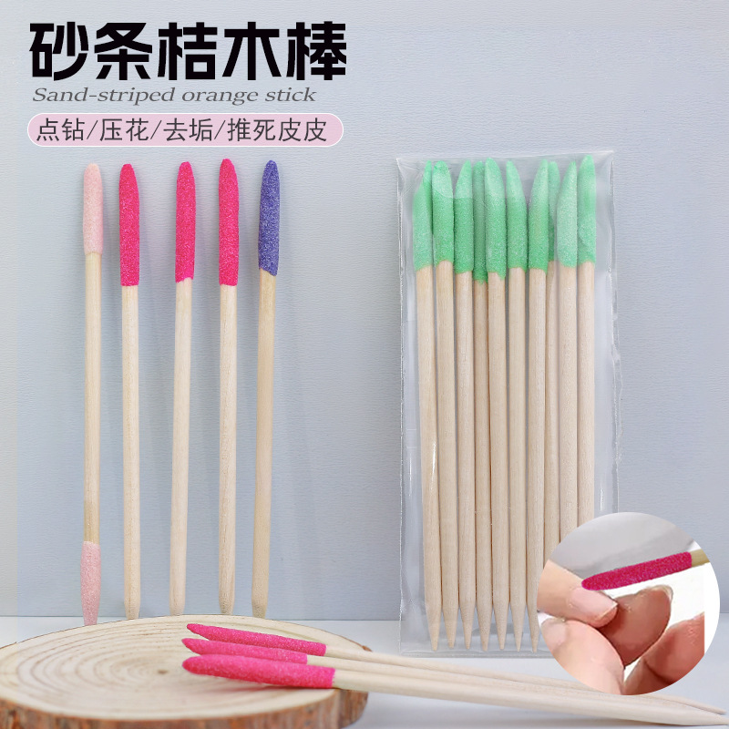 Nuevo transfronterizo de doble cabeza de color chorro de arena barra de madera naranja inclinada molino de corte limpio de la cara de las uñas punto herramientas de perforación de madera al por mayor